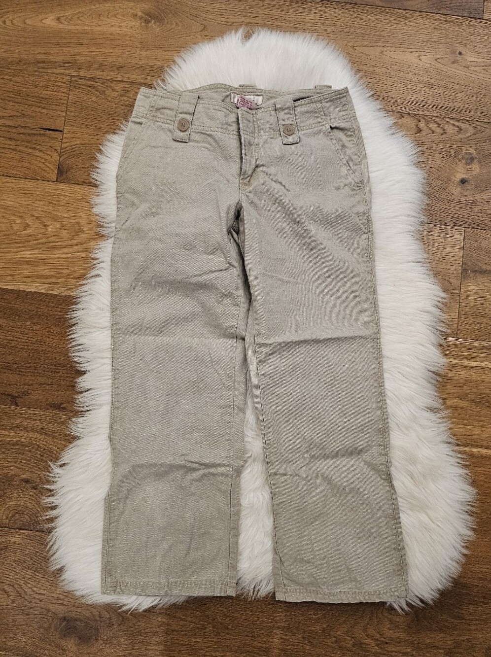 Vintage Low Rise Xhilaration Beige Corduroy Capris